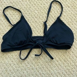 Black tie bathing suit top from Aeropostale
